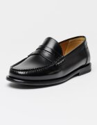 BOSS Кожени мокасини Tevan Черен
