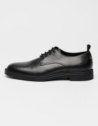 BOSS Кожени обувки Calev Derby Черен