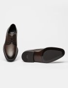 BOSS Кожени обувки Derek Derby Тъмнокафяв