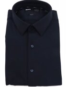 BOSS Мъжка риза модел P-HANK-S-KENT-C1-222 - вталена кройка - синя - полиамид