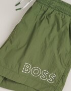 BOSS Плувни шорти Mooneye с лого Папратово зелено