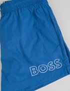 BOSS Плувни шорти Mooneye с лого Петролно синьо