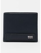 BOSS Портфейл Jinko от еко кожа с двойно прегъване - Тъмносин