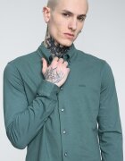 BOSS Риза Myjersey с копчета на яката Аква зелено