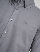 BOSS Риза Myjersey с копчета на яката Tъмносив