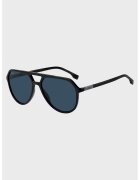 BOSS Слънчеви очила Aviator с лого - Черен/Сребрист