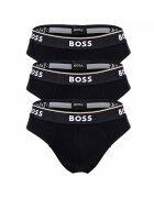 BOSS Слипове с лого - 3 чифта Черен