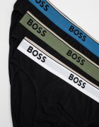 BOSS Слипове с памук - 3 чифта Черен