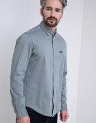 BOSS Стандартна риза Oxford с бродирано лого Бял/Зелени аспержи