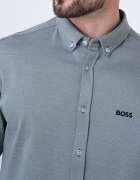BOSS Стандартна риза Oxford с бродирано лого Бял/Зелени аспержи
