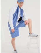 BOSS Суитшърт Join с цип и ръкави реглан - Бял/Небесносин