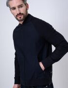 BOSS Суитшърт с цип Тъмносин