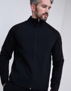 BOSS Суитшърт Urban Tech с модал с цип Черен
