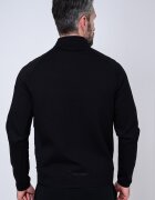 BOSS Суитшърт Urban Tech с модал с цип Черен