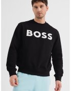 BOSS Свободен суитшърт Basic с гумирано лого