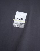 BOSS Свободна тениска с лого Бял/Tъмносив