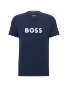 BOSS Тениска с овално деколте и лого