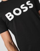 BOSS Тениска Thinking с лого Черен
