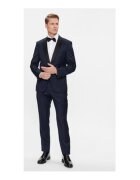 BOSS Яке за мъже H-HUGE-2PCS-TUX-224 вълнено тъмносиньо