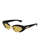 Bottega Veneta Слънчеви очила Cat-eye - Златист/Черен