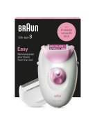 Braun Епилатор Silk-epil 3 - Тъмнорозов