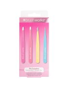 Brushworks Комплект 4 пинсети Neon