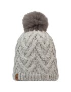 Buff Дамска шапка - Knitted Fleece Caryn Beanie 301410 - Сив