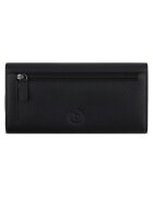 Bugatti Дамски портфейл Continental естествена кожа серия MIRA 491011 Черен