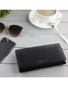 Bugatti Дамски портфейл Continental естествена кожа серия MIRA 491011 Черен