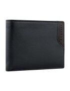 Bugatti Мъжки портфейл Corso Deluxe - 491651 - Черен