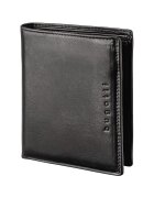 Bugatti Портфейл от кожа Romano - RFID 10CC - Естествена кожа - Черен