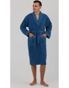 Bumbacel 100 COTTON Едноцветен хавлиен халат за баня - изработен от памук