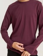 Bumbacel 100% COTTON Мъжка тениска с дълъг ръкав едноцветна без качулка памучна