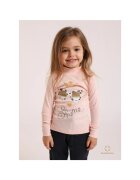 Bumbacel 100% COTTON Памучна блуза с дълъг ръкав за момичета с принт