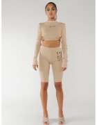 Cactus the Brand Памучен клин с висока талия