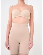 CALVIN KLEIN Безшевен клин с висока талия - Кафяв