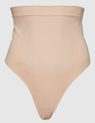 CALVIN KLEIN Безшевна танга с висока талия Кафяв