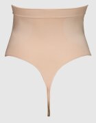 CALVIN KLEIN Безшевна танга с висока талия Кафяв