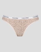 CALVIN KLEIN Бикини с лого на талията - 3 чифта Бял/Черен/Бежов