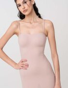 CALVIN KLEIN Боди с оформящ ефект и отделящи се презрамки Тъмнобежово