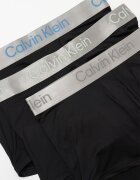 CALVIN KLEIN Боксерки с еластична талия - 3 чифта Черен въглерод