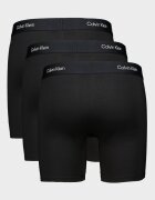 CALVIN KLEIN Боксерки с контрастна талия 3 чифта Черен