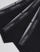 CALVIN KLEIN Боксерки с лого 3 чифта Антрацитно черно