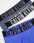 CALVIN KLEIN Боксерки с лого - 3 чифта Бял/Светлосин/Tъмносив