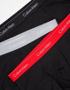 CALVIN KLEIN Боксерки с лого - 3 чифта Черен/Аленочервен