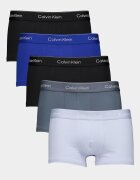 CALVIN KLEIN Боксерки с лого - 5 чифта Черен/Светлосин/Tъмносив
