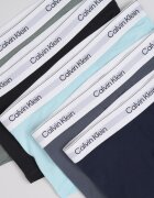 CALVIN KLEIN Боксерки с лого - 5 чифта Сив/Антрацитно черно/Син