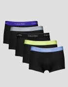 CALVIN KLEIN Боксерки с лого - 5 чифта Светло сив/Лайм зелено/Син