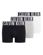CALVIN KLEIN Боксерки с лого на талията - 3 чифта Бял/Черен/Светло сив