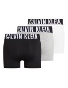 CALVIN KLEIN Боксерки с лого на талията - 3 чифта Бял/Черен/Светло сив